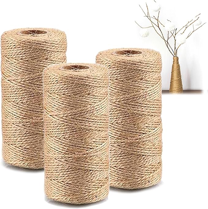 Nappe In Corda Di Iuta Con Perline Di Legno - Per Decorazioni Fai Da Te | Natale, Festività E Casa - Foto 5