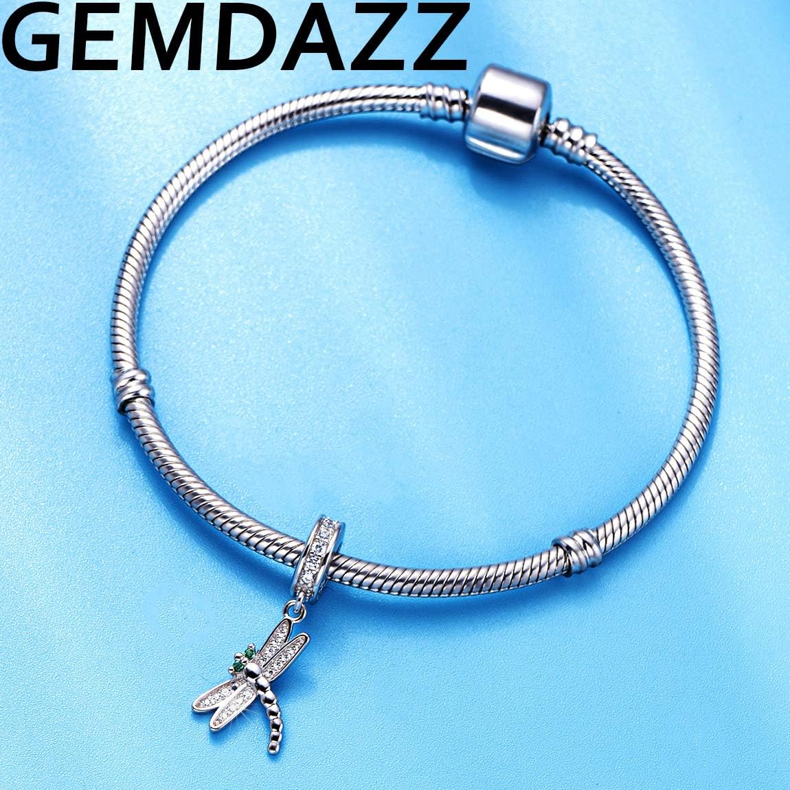 GEMDAZZ Animal Theme Charms in 925 Sterling Silver, Cute 3D Polar Bear, Frog, Cicada, Ladybug, Bee, Dragonfly Beads fit European Women Bracelet, Gift for Birthday/Christmas/Friends/Mom/Lover - Image 2