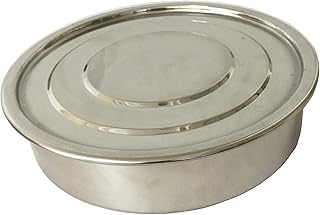 KimLab ISO3310 STD Test Sieve Stainless Steel Catch Pan/Lid, 200mm Diameter