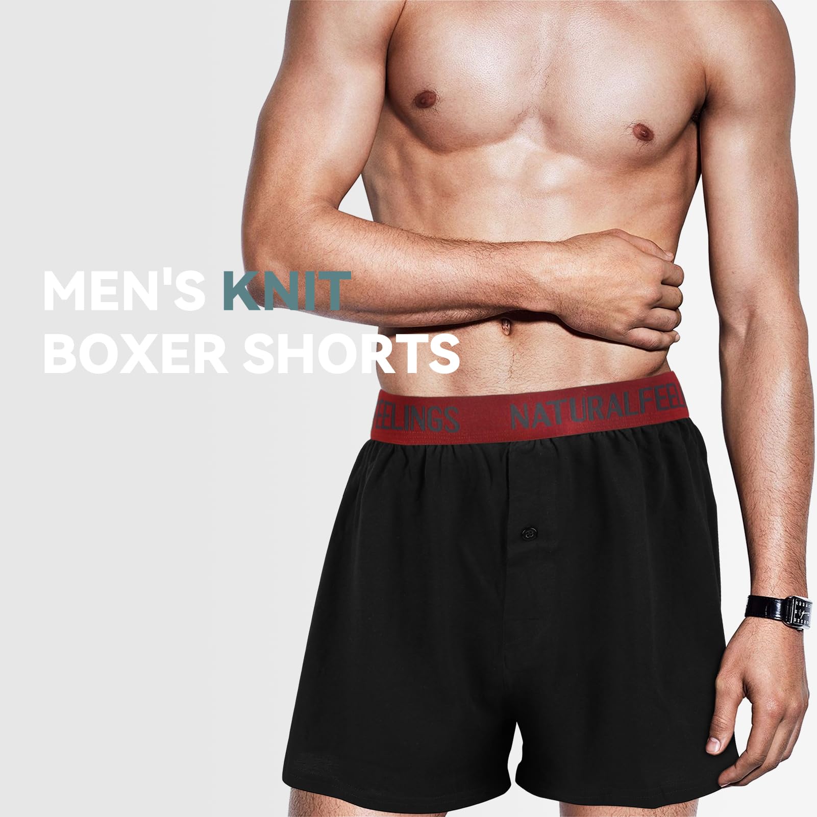 Natural Feelings Boxer da Uomo Intimo Boxer da Uomo