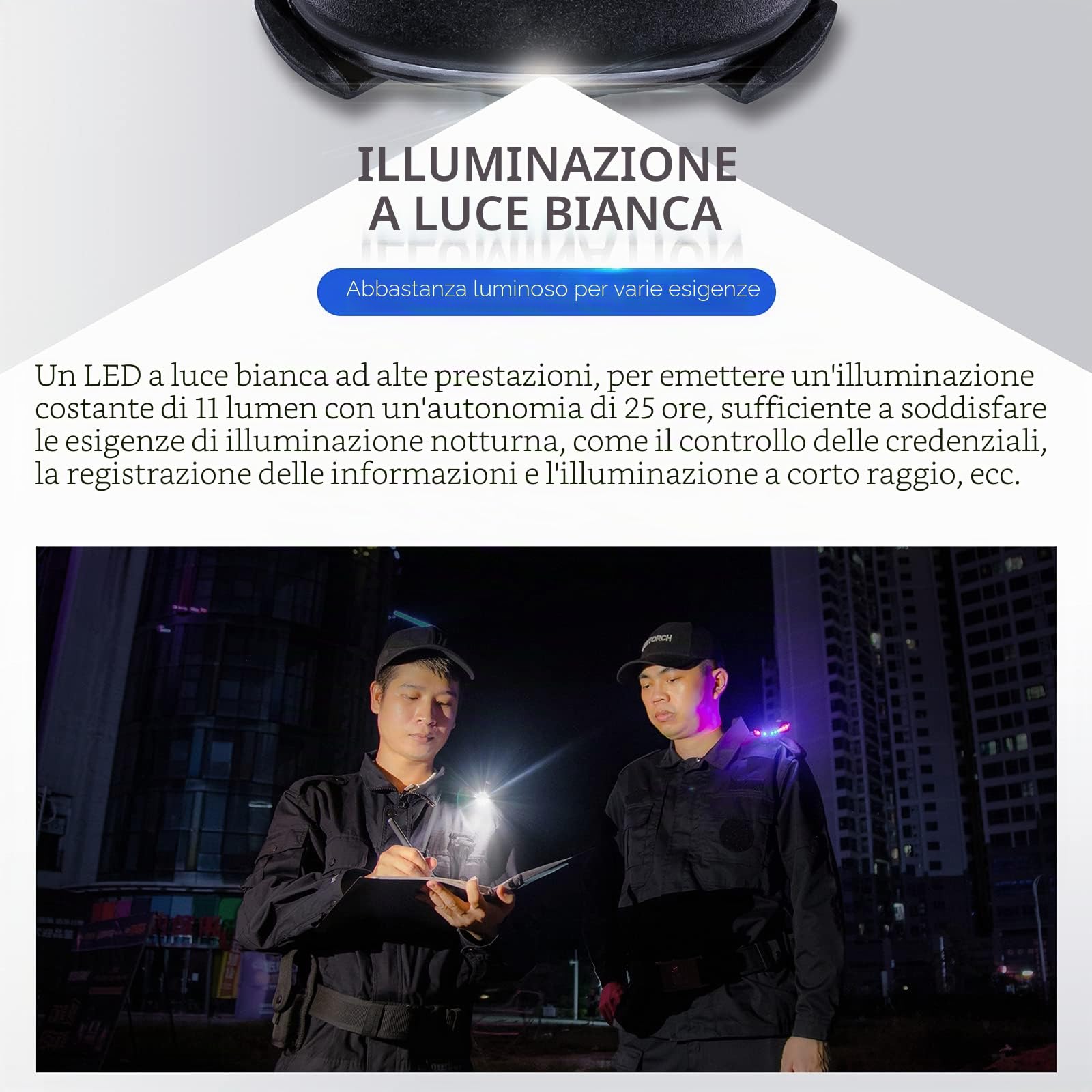 Nextorch Luci stroboscopiche di segnalazione a spalla a LED, ricaricabili, per polizia, con clip di sicurezza per soccorso all'aperto, indicazioni stradali, ciclismo, corsa notturna