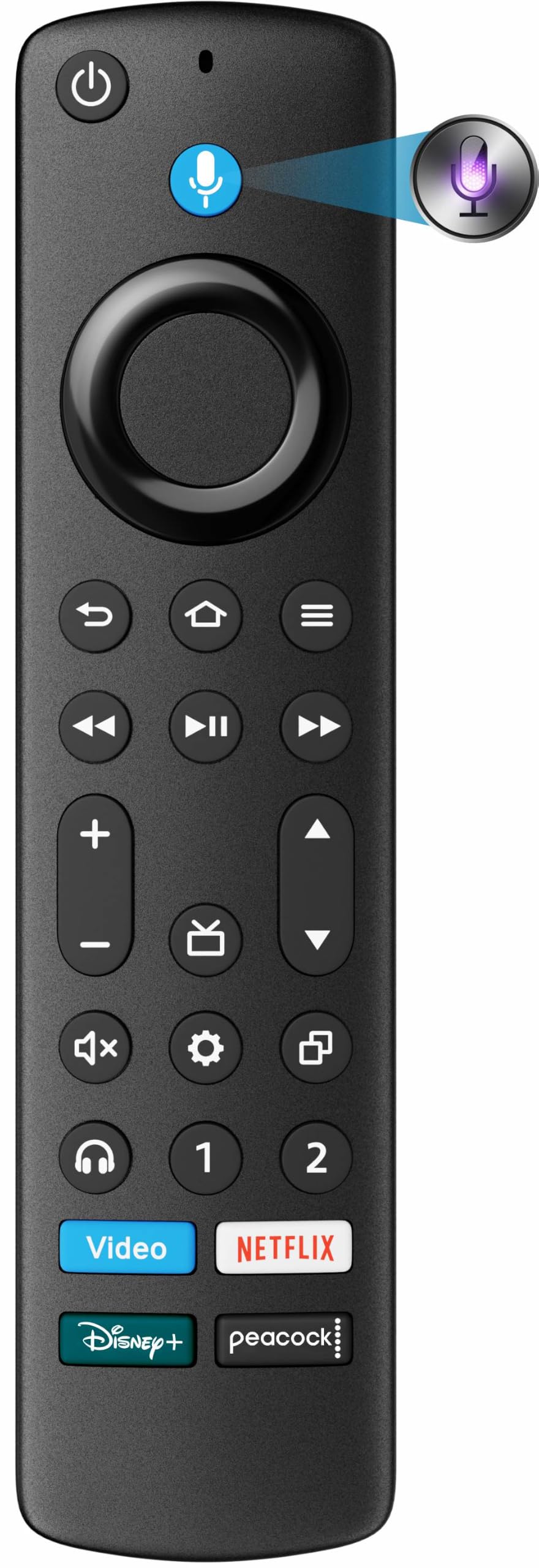 Telecomando vocale di ricambio per Smart TV Insignia, Toshiba, AMZ serie 2, 4-Sereis, Omni, Pioneer, TCL, Hisense, compatibile con dispositivi TV Fire-Series/Google