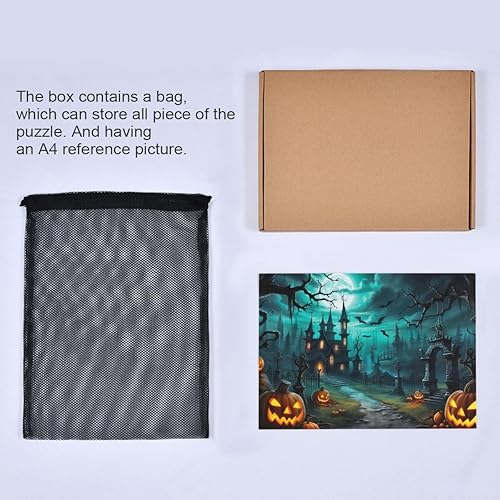 Miniatura 5 de Rompecabezas de 1000 piezas gótico de Halloween para ilustraciones de juegos para adultos, adolescentes y niños 20323058