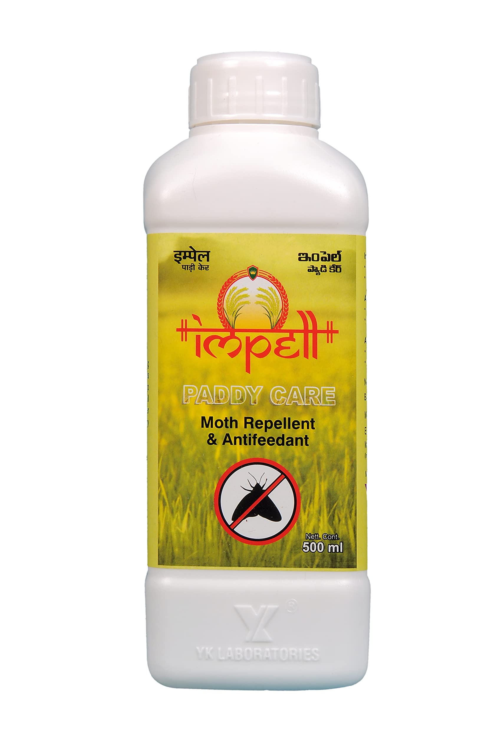 YK Laboratories Impell Paddy Care for Stem Borer, Shoot Borer, Leaf Roller & Correct the Zinc Deficiency - 500ml