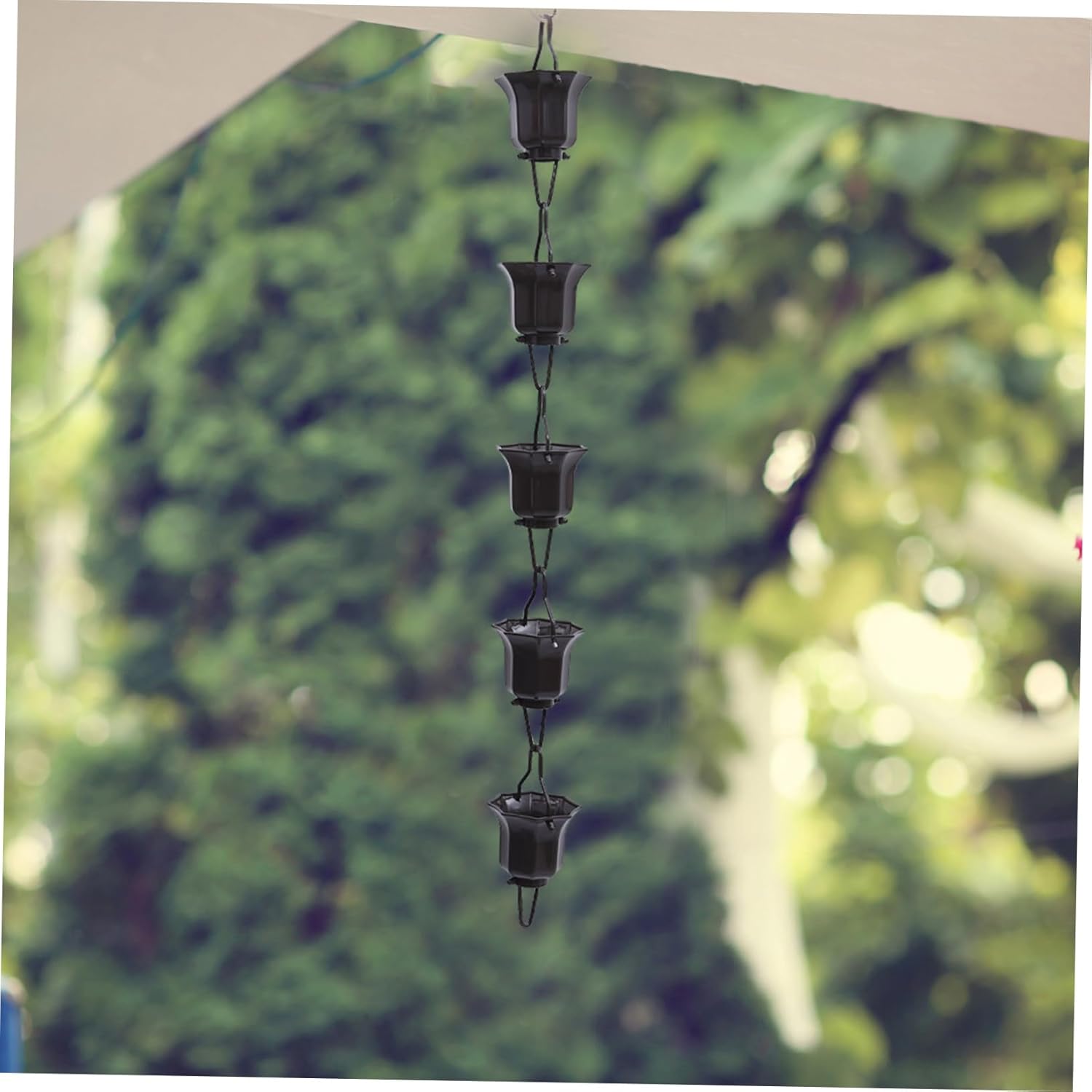 Rain Chain for Downspout Decorative Lotus Cup Rain Chain Japanese Design