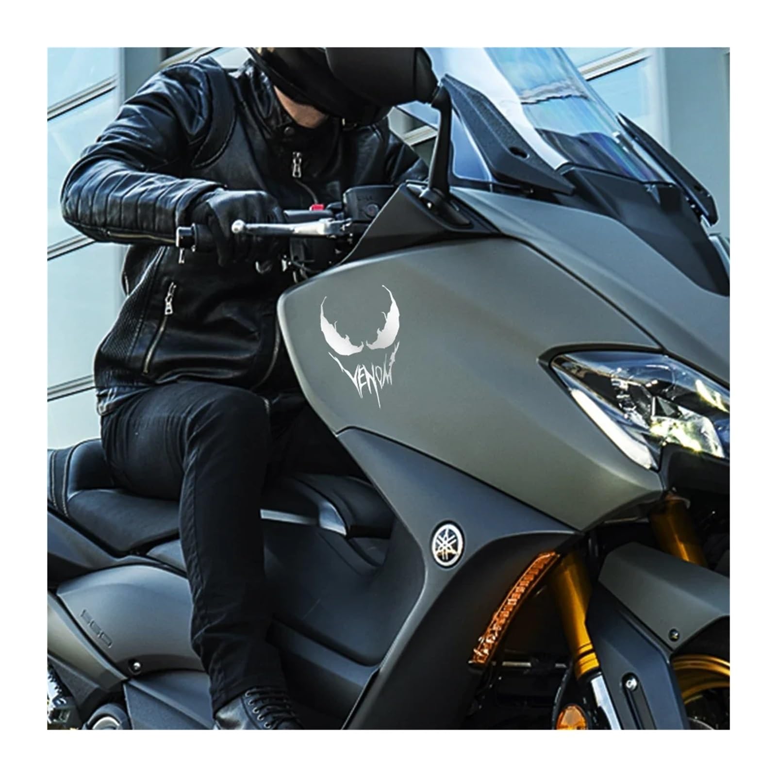 Autocollant Voiture Venom En PVC - 10x15 Cm - Imperméable Et Résistant - Pour Fenêtre, Carrosserie Ou Moto