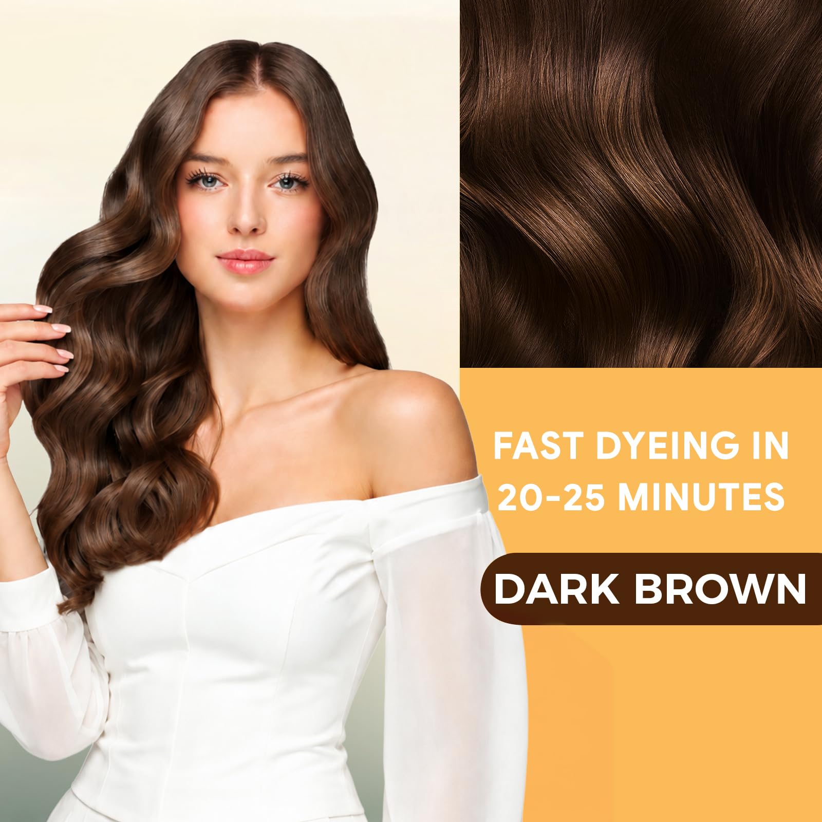3-in-1 Hair Color Shampoo for Gray Hair Coverage with Herbal Ingredients, 16.9 Oz