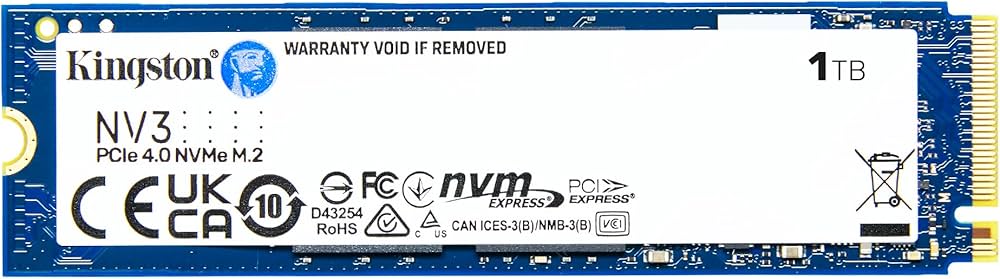 Amazon | キングストンテクノロジー Kingston SSD NV3 1TB PCIe Gen