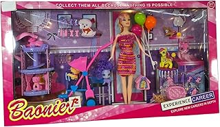 GTGTOYS Kids Doll with Accessories, Vacuum Toy Set
