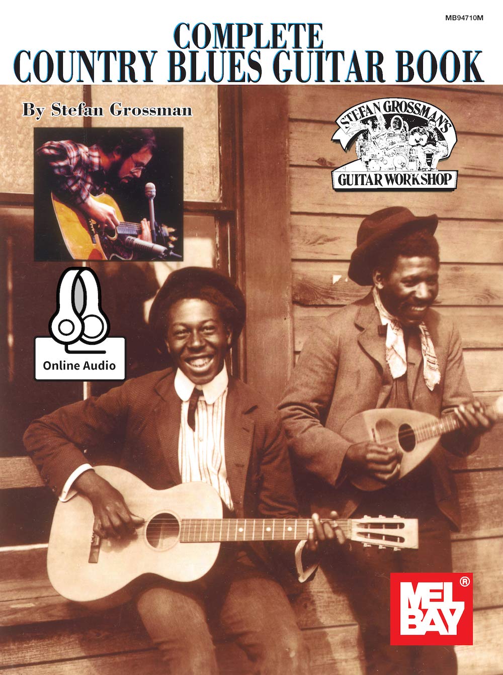 Livre country blues guitar avec tablatures et partitions de guitare folk en anglais
