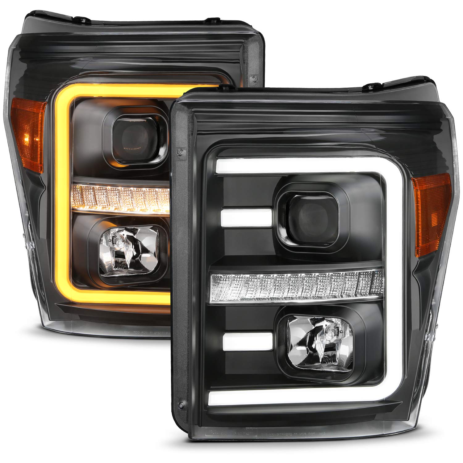 AmeriLite Switchback LED Tube Projector Headlights