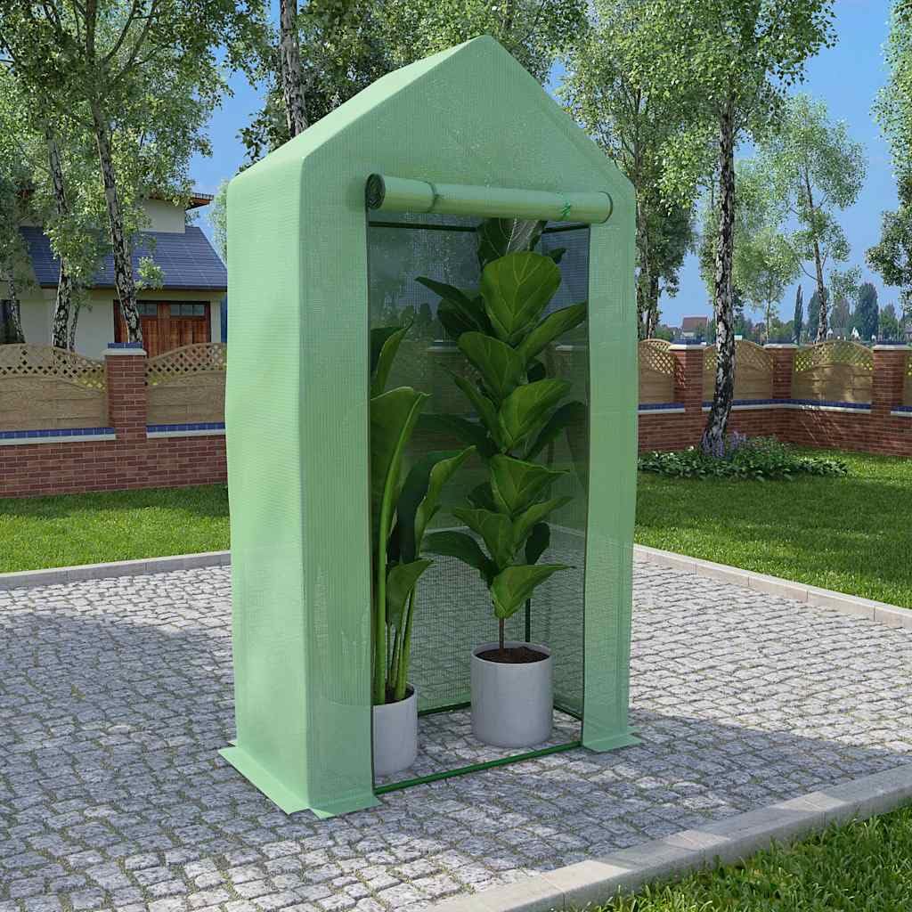 Szklarnia ze stalową ramą 0,5 m² 1 x 0,5 x 1,9 m