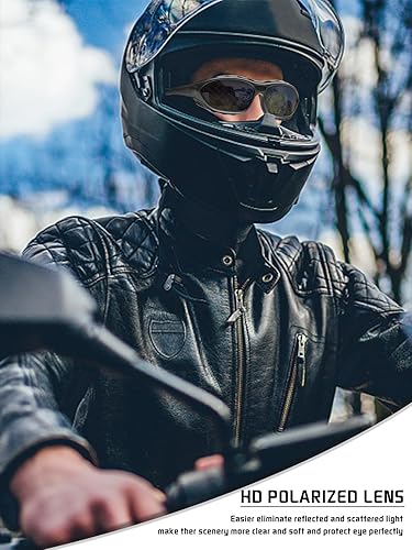 Miniatura 4 de BEACOOL Gafas de sol deportivas polarizadas para hombres, mujeres, jóvenes, motociclismo, seguridad, conducción, equitación, gafas militares, gafas