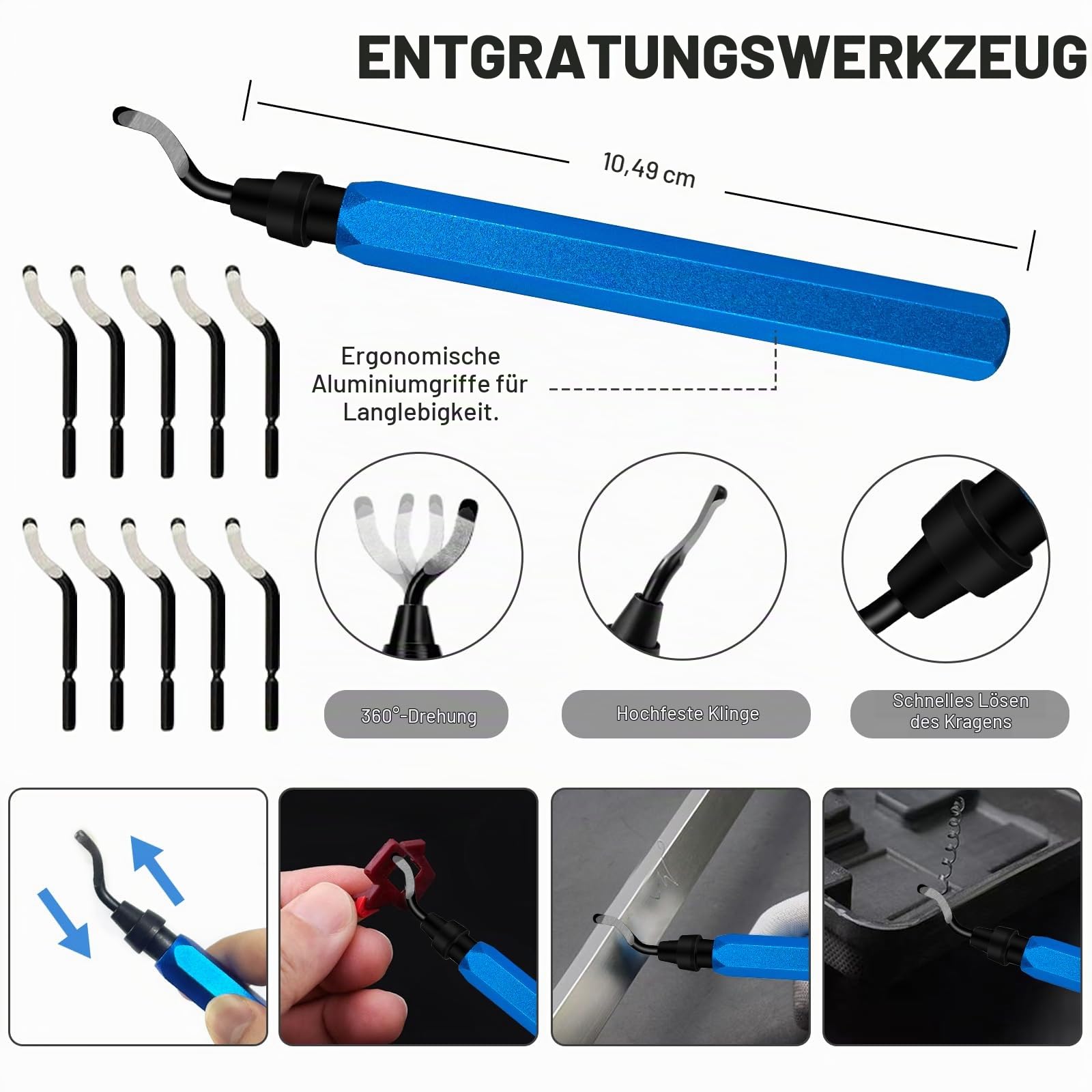 221Pcs 3D Drucker Zubehör Kit, 3D Drucker Zubehör Bring Tool box Enthält Entgratungswerkzeug, Geeignet für 3D Printing Demontage, Reinigung und Präzisionsbearbeitung von Werkzeugkisten