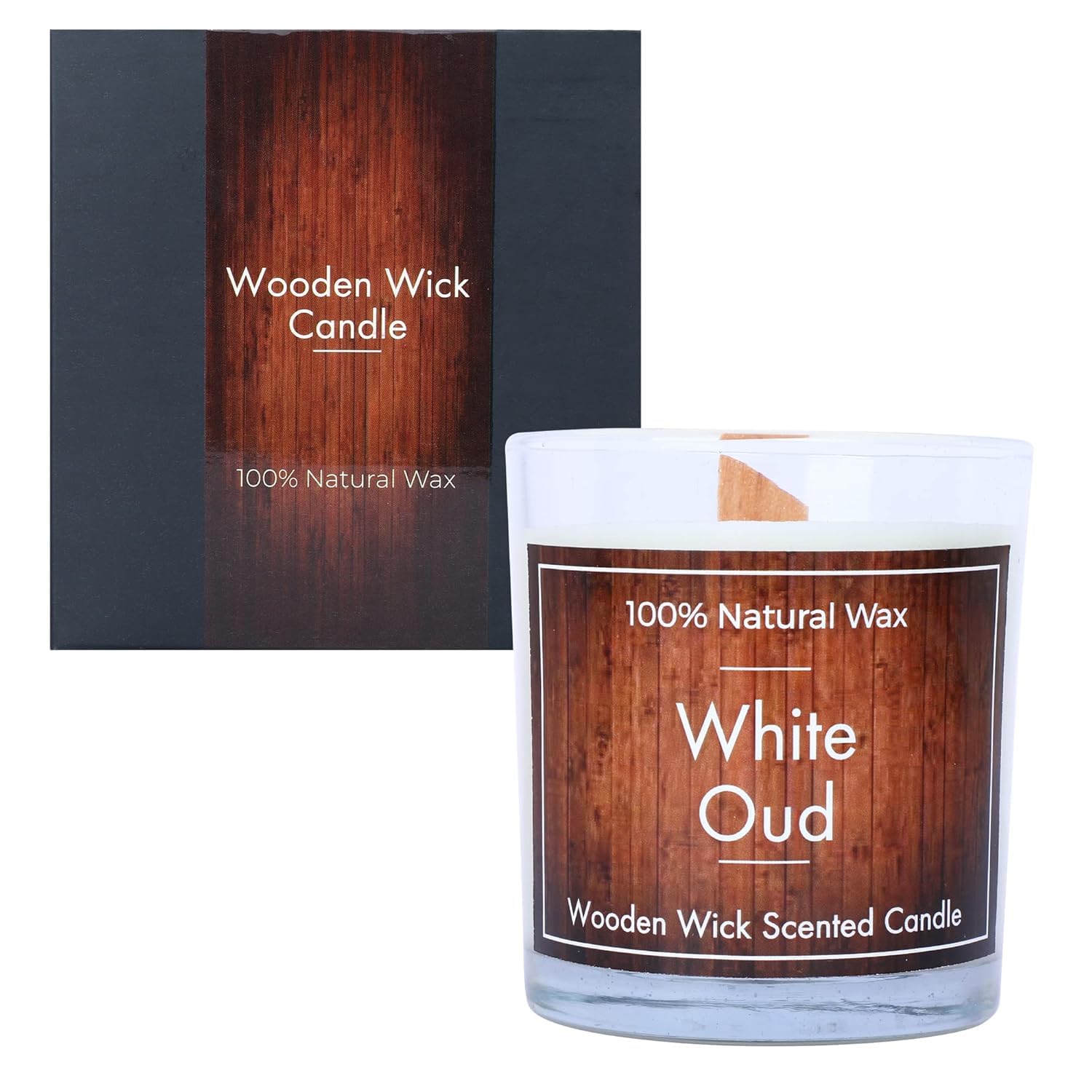 PROSPERRO LUMO by Parkash Candles Wooden Wick White Oud Scented Candle || Pure Soy Wax || Home Décor || Long-Lasting Fragrance || Perfect for Relaxation and Ambiance-image-10
