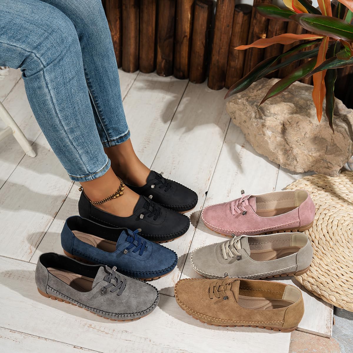 Mocasines de piel auténtica cómodos y suaves cosidos a mano, mocasines ortopédicos de cuero para mujer, zapatos de vestir ortopédicos 2026, ligeros, con lazo, zapatos de vestir ortopédicos