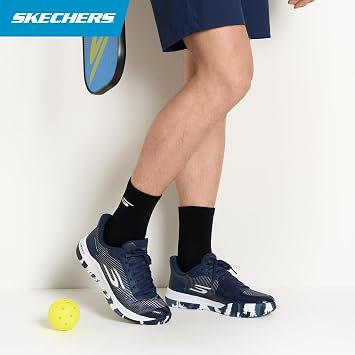 Skechers Men's 3-pack Performance Pickleball Crew Socks, Odor Control & Mesh Ventilation