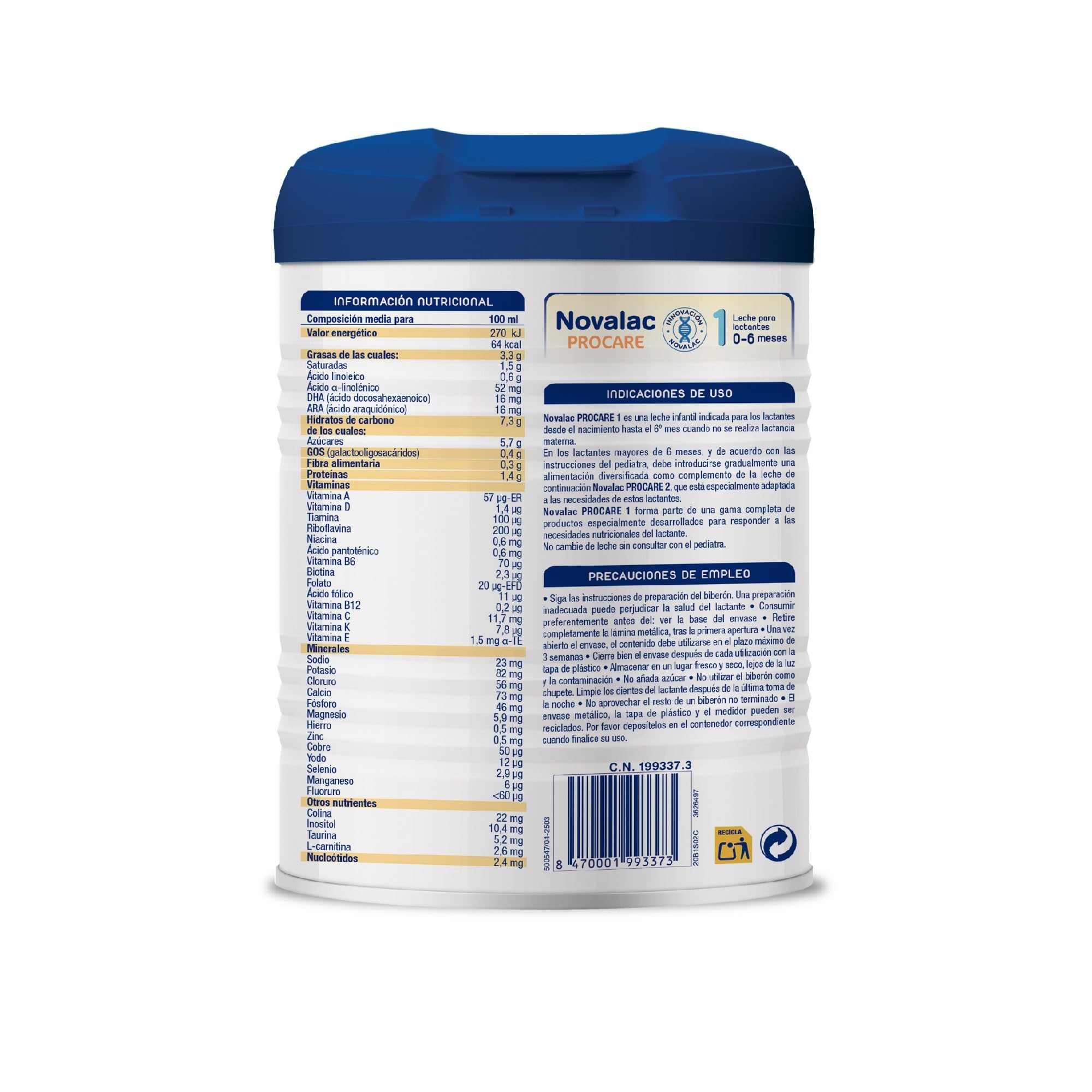 NOVALAC P. PROACTIVE 1 DUPLO (2X 800G) MAXI PACK