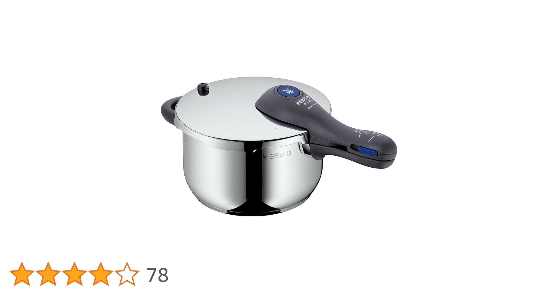 Amazon｜WMF (ヴェーエムエフ) 圧力鍋 4.5L IH ガス火対応 2段階