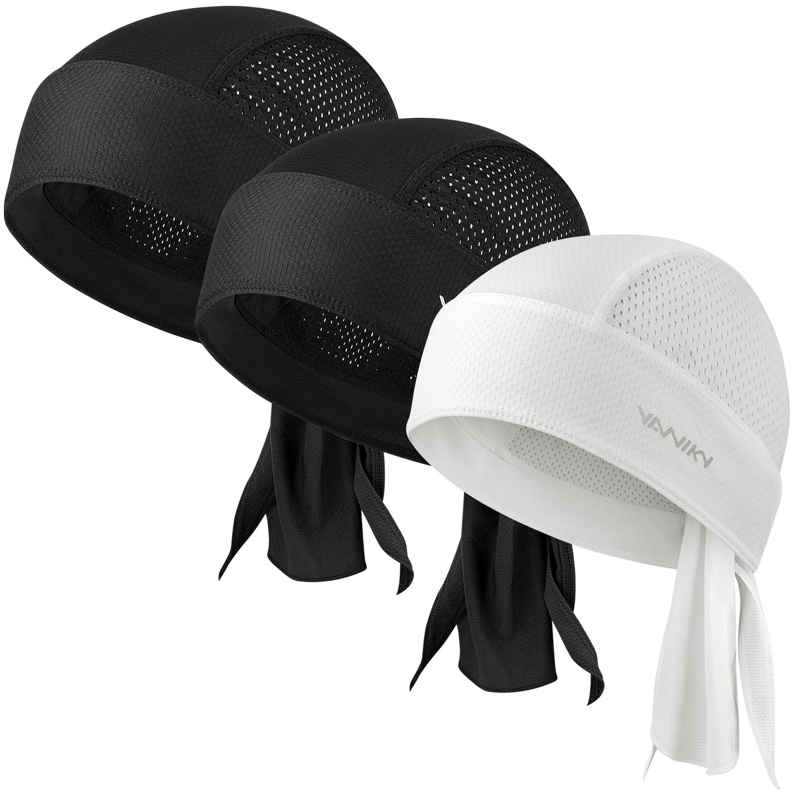 YANIKY Bandana Herren, Atmungsaktiv Kopftuch Herren, Piratentuch Sport Bandana Cap Damen Mit UV Schutz Biker Bandanas Kopftuch Hat