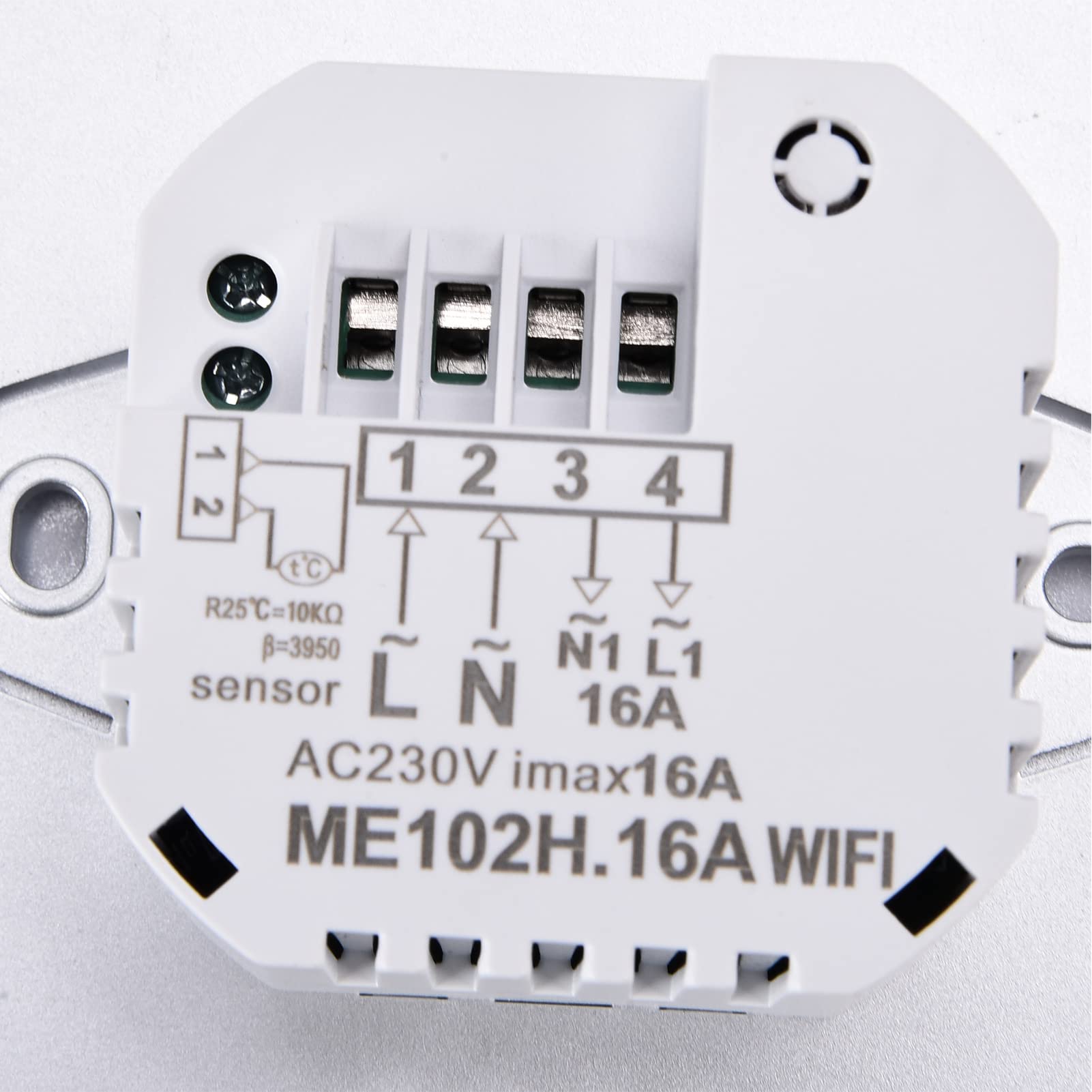 Hyuduo ME102H WiFi Termostat, Kolorowy Ekran Dotykowy (WHITE)