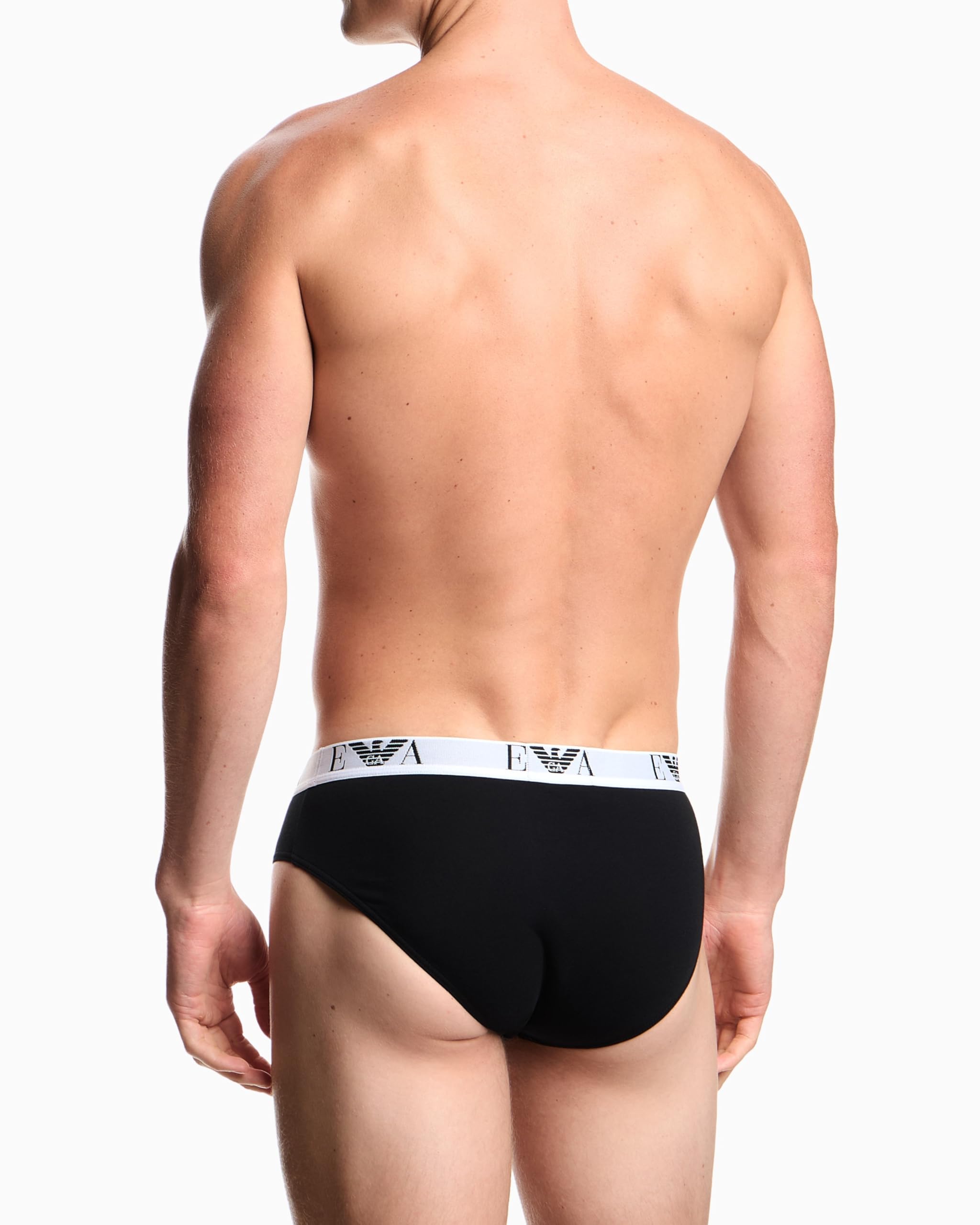 Emporio Armani Emporio Armani Men's 3-Pack Bold Monogram Brief Calzoncillos Boxer Hombre (Pack de 3)