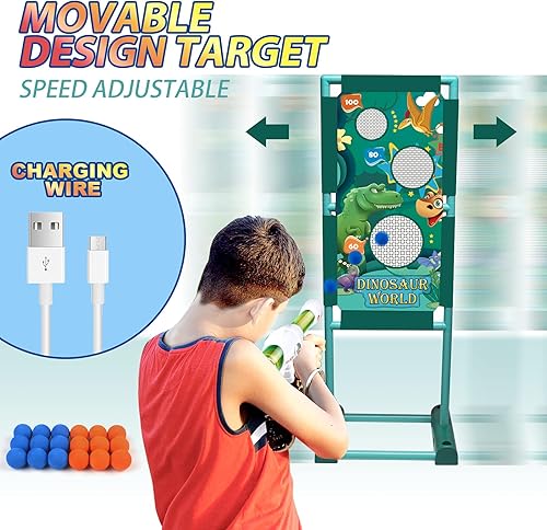 Miniatura 4 de Juguete de pistola, regalo para niños y niñas de 4, 5, 6, 7, 8, 9, 10 y más de 10 años de edad, para cumpleaños con objetivo de disparo