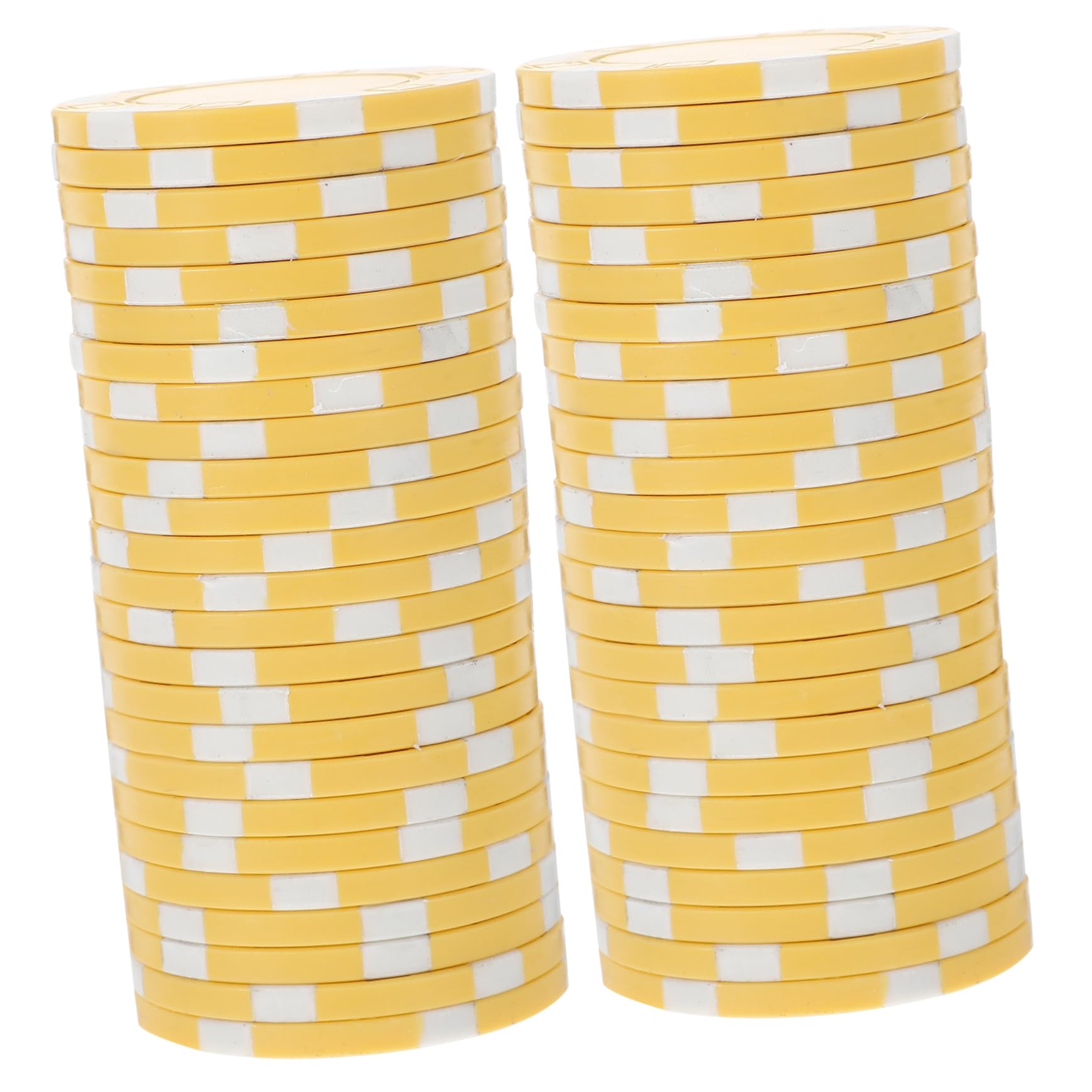 ERINGOGO Poker Chips Game Counting Chips Set 50pcs Small Round Plastic Chips for Poker Games and Math Practice