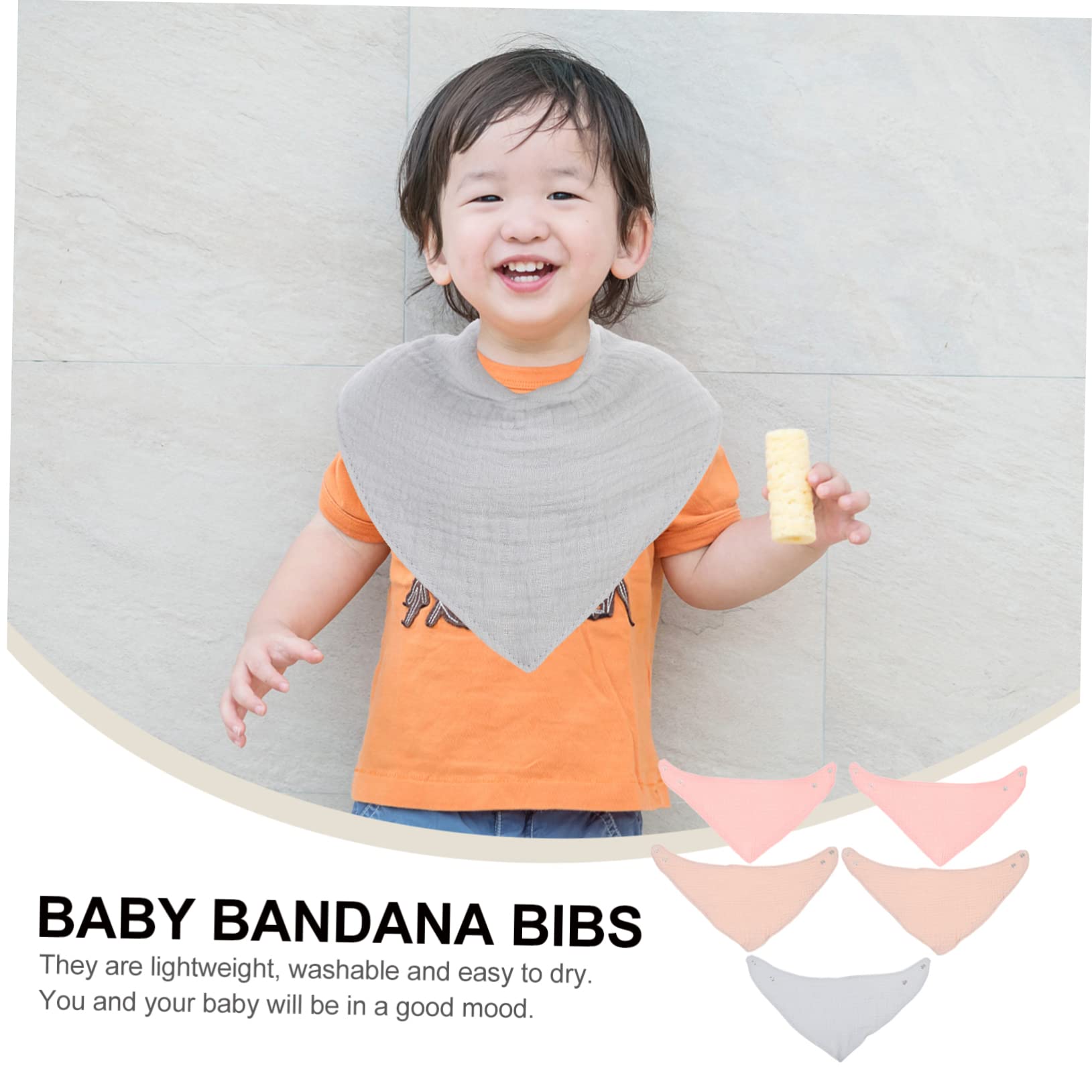 TOYANDONA 15 Piezas Toalla Triangular Toalla Babero Para Niños Pequeños as Para Bebés itas Para Bebés Baberos De Muselina Que Absorben El Agua Para Recién Nacidos