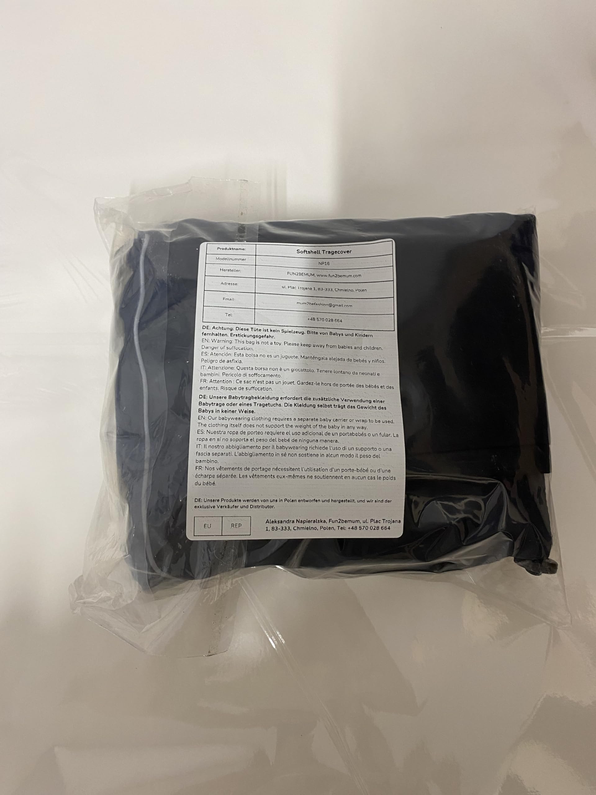 Fun2bemum Softshell-Tragetuch für jedes Wetter