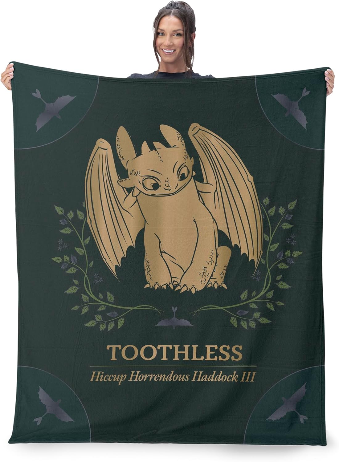 How to Train Your Dragon Hiccup and Toothless Silk Touch Throw Blanket 50x60 inches - Image 2