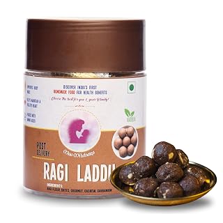 Maa Mitahara - Ragi Laddu Millet (1kg) | Ready to Eat | Ladoo made with Desi Ghee & Jaggery | Postpartum Laddoo for after Preganacy | No Flavour or Preservatives | Sugar Free