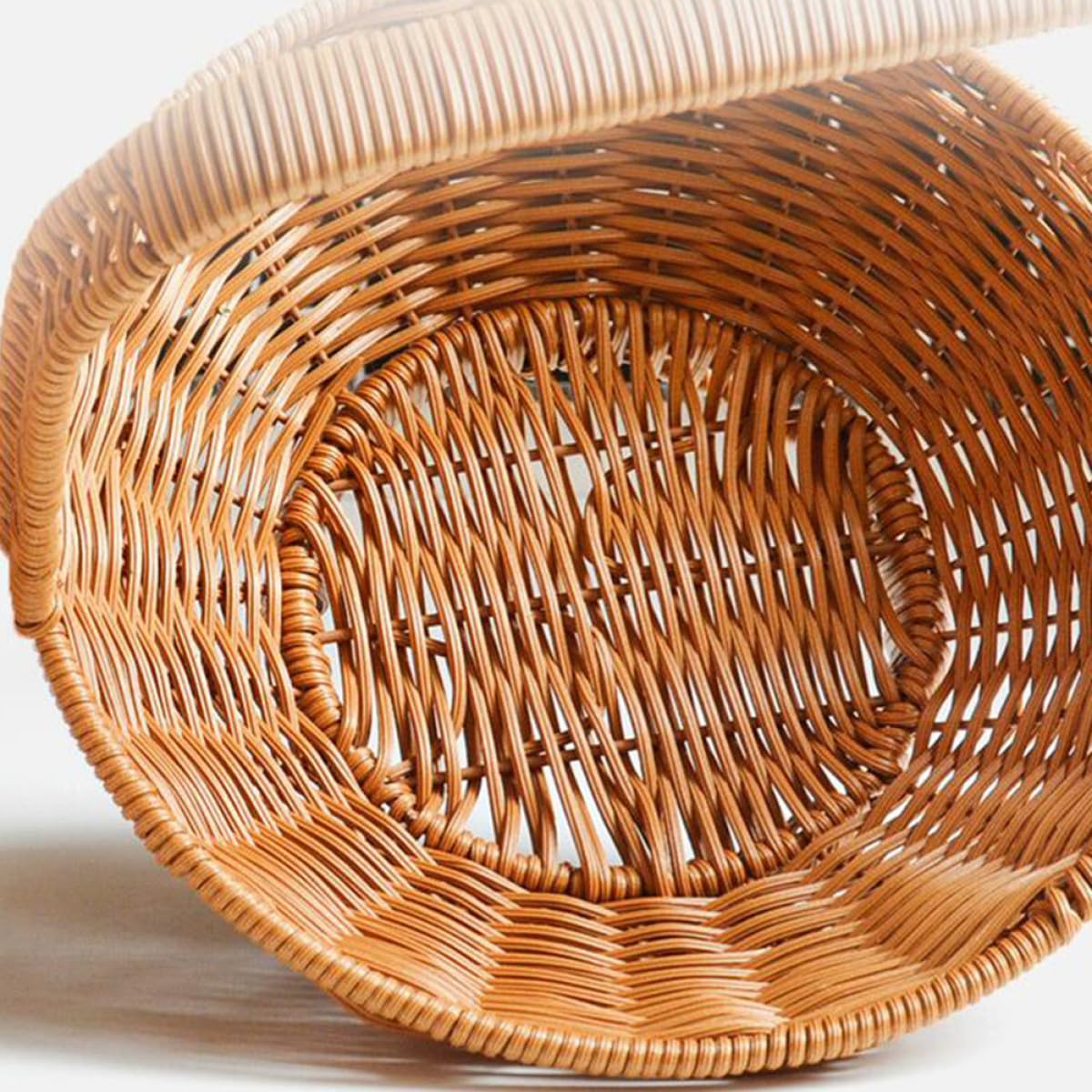 Cabilock Panier en Rotin Tressé Portable en Pp pour Fruits et Légumes Design Simple et Forme Élégante, pour Magasin ou Hôtel
