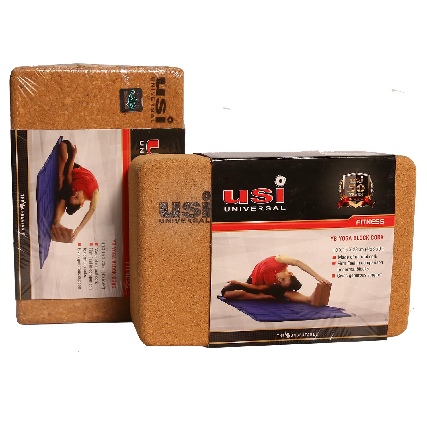 USI UNIVERSAL THE UNBEATABLE Yoga Block, High Density Natural Cork Brick 2 Pieces Set for Yoga, Pilates, Meditation, Aid Balance, Support and Deepen Poses - Non-Slip Lightweight Durable, Yoga Bricks (B0C7JHH4WW) Amazon Price History, Amazon Price Tracker
