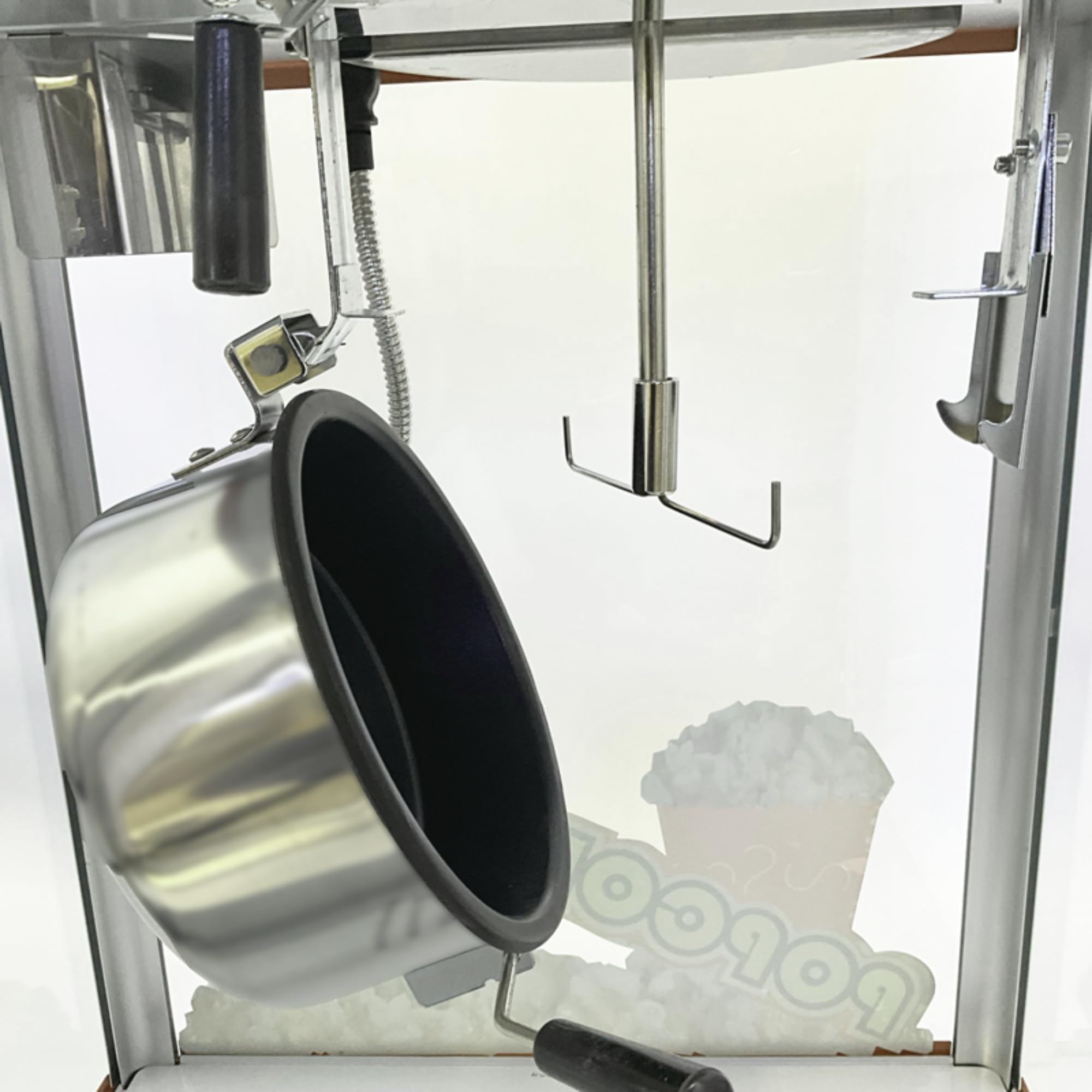 Machine à Pop-Corn Professionnelle - 1440W - Cuve Antiadhésive 2,2L - Éclairage LED - Maintien au Chaud