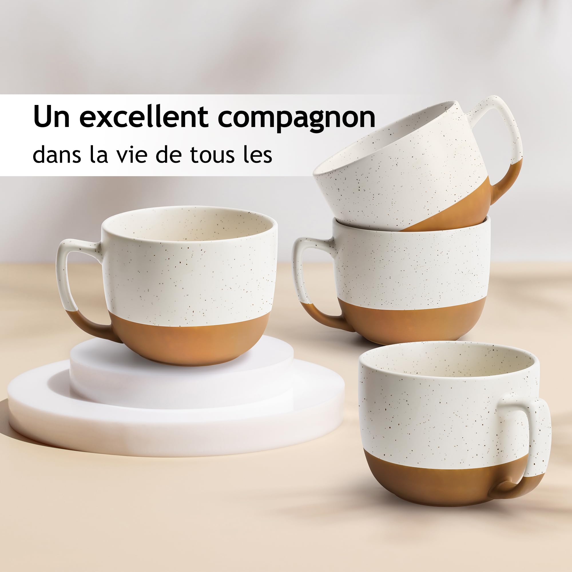 Gobelet En Céramique Personnalisé Pour Café, Lait Et Eau Avec Poignée En Gros - Chine Grandes Tasses En Céramique Et Tasse à Café Avec Poignée Prix