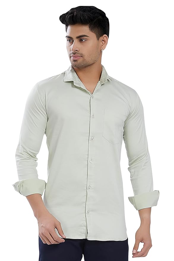 DIVISIVE Men's Solid Slim Fit Shirt