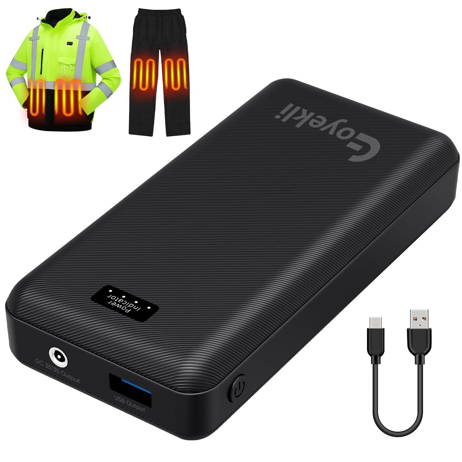 Amazon.com: Eoyekli Heated Jacket Battery Pack 7.4V 20000mAh