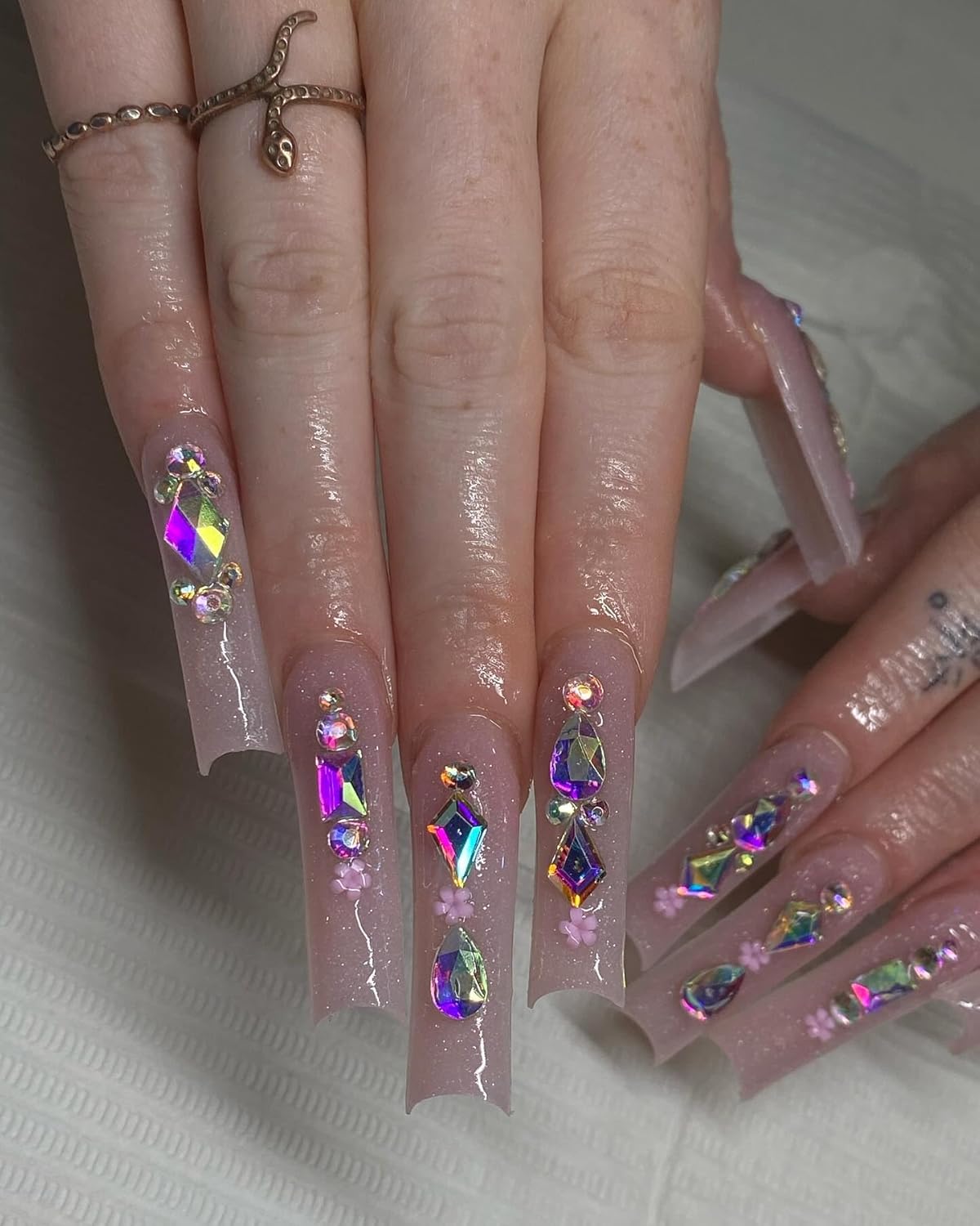 20 Types of 2000 Crystal AB Diamonds Mix Flatback DIY Crafts Rhinestone Crystals 3D Decorations Flat Back Stones Set +Tweezers + Drill Pen
