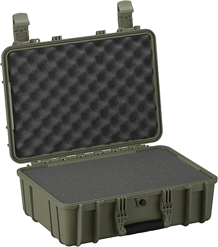 Condition 1 Funda rígida protectora impermeable mediana de 18 pulgadas con espuma, color verde, 18 x 14 x 7 pulgadas, resistente al agua #801,