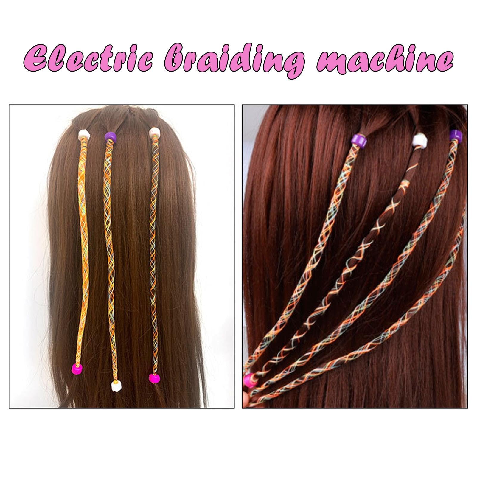 Máquina para trenzar cabello,Máquina para trenzar cabello eléctrica - Kit de herramientas de peinado giratorio | Trenzador de pelo multifuncional fácil del del salón de la moda de la belleza p
