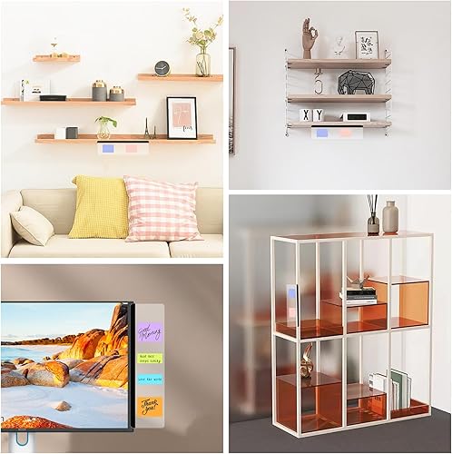 Miniatura 7 de 2 tableros de notas para monitor de computadora, lado transparente del monitor de computadora, tablero de notas para monitor de computadora, soporte