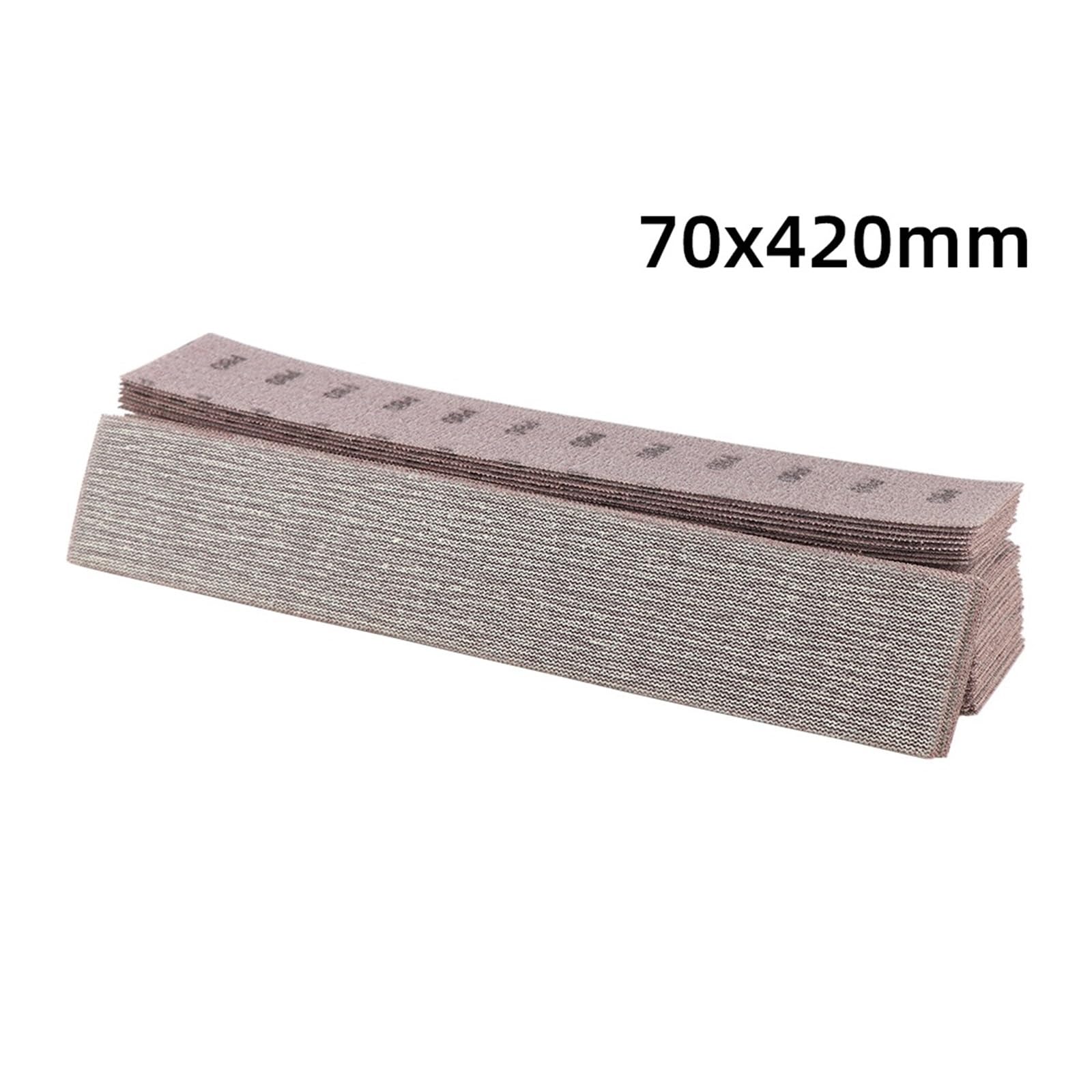 Netz Schleifscheiben 20 Stück 50 Stück 70 x 420 mm Mesh-Schleifpapier | Schleifscheiben-Schleifmittel for Polieren von 400 x 70 Blöcken, Holz und Metall(50pcs,80)