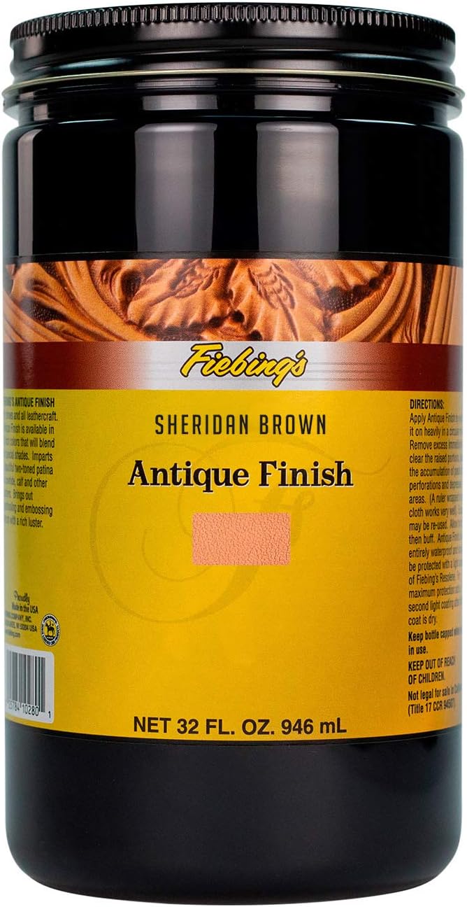 Antique Finish - 32oz Sheridan Brown