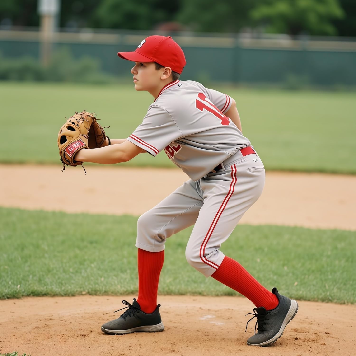 Youth Baseball Socks Softball Soccer Socks and Adjustable Belt Combo Set for Youth Boys Girls - Image 6
