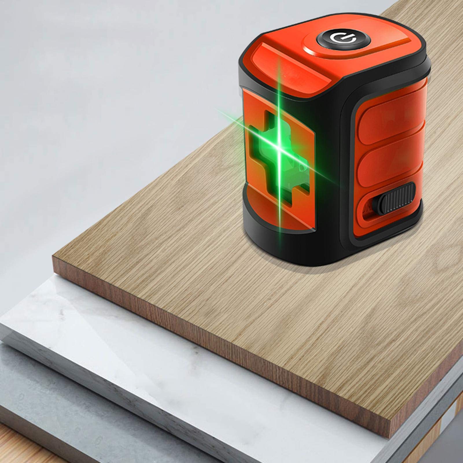 Nivel Láser Mini 3D Autonivelante Láseres, Con Horizontales Y Verticales Línea De Rayo IP54 Y 3 ° Nivelación Automática Resistente Al Agua, Al Polvo Y A Los Impactos, Para Decoración De Edificios.