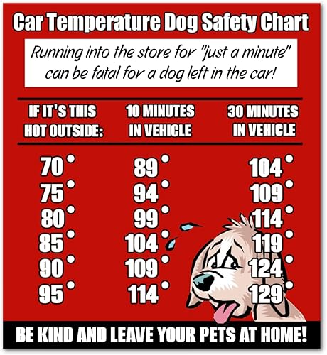 Miniatura 3 de Set of 6 Glossy Print Dog Lover Activist Hot Cars Awareness Save the Dogs STICKERS Safety Air Conditioning Summer Risks