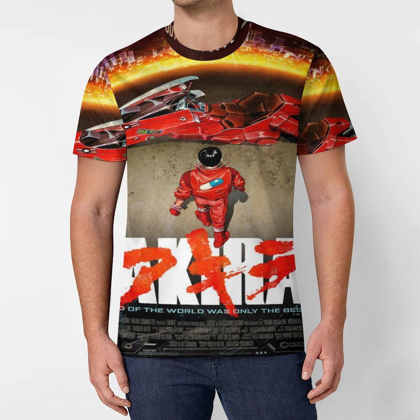 Amazon.co.jp: アキラ Akira 大友克洋 丸薬 アニメ メンズ Tシャツ  