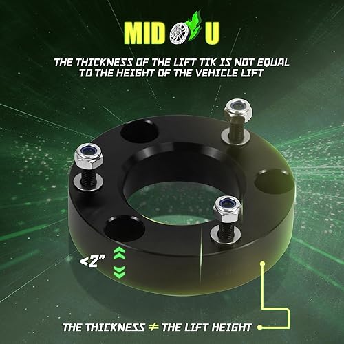 Miniatura 5 de Kit de elevación de nivelación para Chevy Silverado 1500 GMC Sierra 1500 2WD4WD Pickup 2007-2023, MIDOU AUTO - Kit de elevación de suspensión