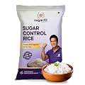 Sugar.fit Sugar Control Rice 5kg, Sona Masoori Rice, Lab Tested Low GI for Diabetic, Full Grain Raw Rice, 100% Natural, 